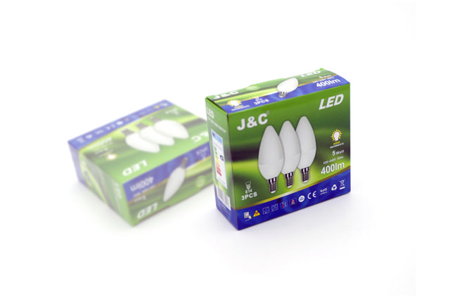 J&C LED C37 5W E14 DL 470lm