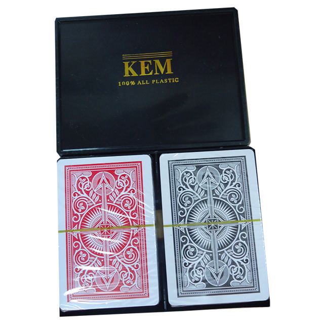 PLAYING CARDS 100% PLASTIC KEM