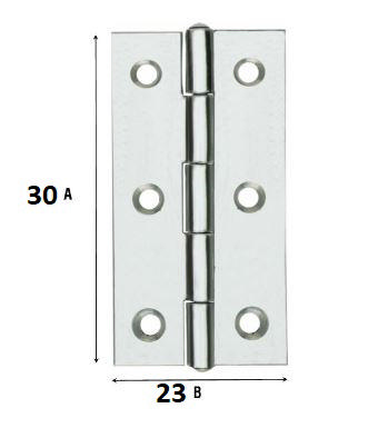 2PCS INOX HINGES 120-60MM