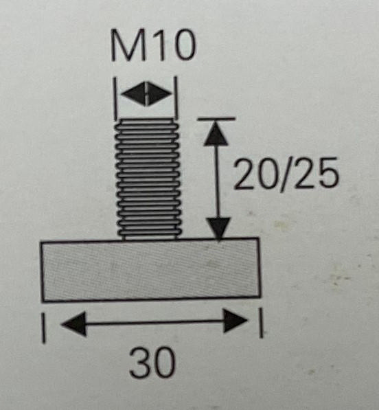 ΠΟΔΑΡΑΚΙΑ ΡΥΘΜΙΖΟΜΕΝΑ ΙΣΙΑ ΜΕ ΠΑΣΟ 8ΜΜ 28ΜΜ 2PCS