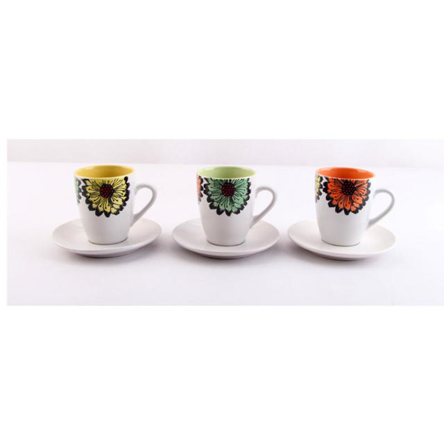 COFFEE CUPS BROWN 150CC X6