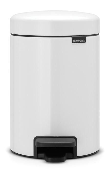 BRABANTIA NEW ICON PEDAL BIN 3 LITRE - WHITE