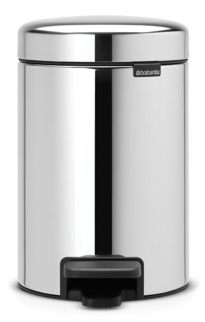 BRABANTIA NEW ICON PEDAL BIN 3L  - BRILLIANT STEEL