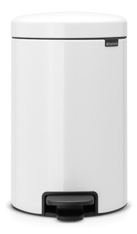 BRABANTIA PEDAL BIN NEWICON 12 LITRE - WHITE