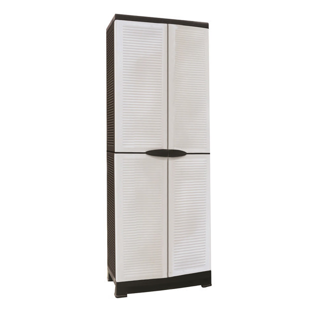 RAM CABINET PRESTIGE 4 SHELVES BLACK/GREY 68X39X171CM