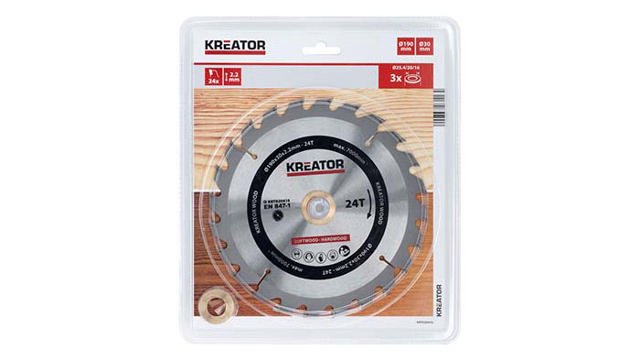 KREATOR SAW BLADE WOOD 190MM24T