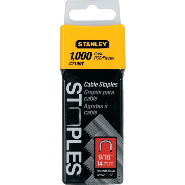 STANLEY 14MM/9/16CABLE STAPLEX1000