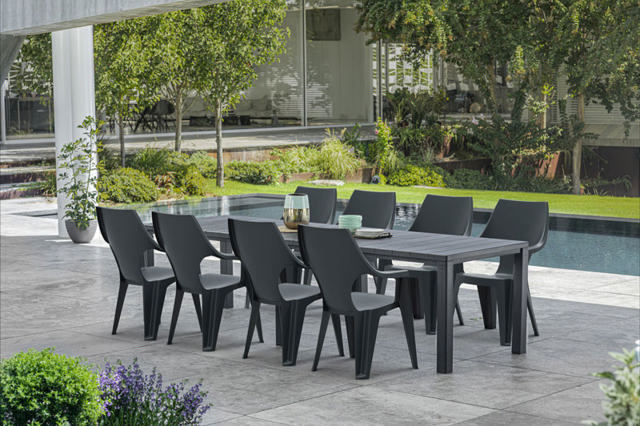 KETER DANTE OUTDOOR CHAIR  57X57X89CM - ANTHRACITE 