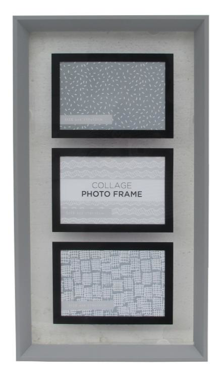 PS MULTI FRAME 3P 23X43CM BLACK