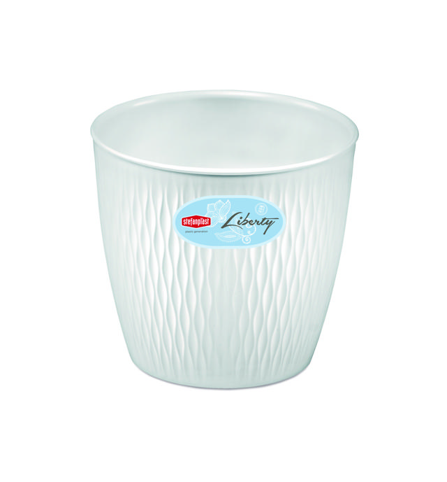 STEFANPLAST LIBERTY POT 16CM WHITE