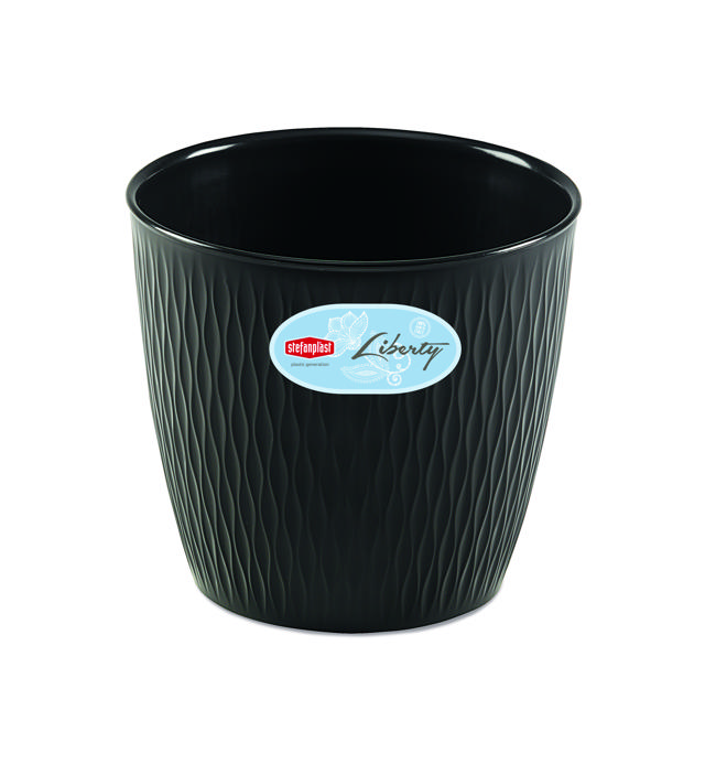 STEFANPLAST LIBERTY POT 20CM ANTHRACITE