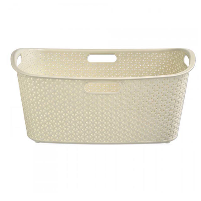 CURVER RECTANGULAR BASKET 49L WHITE