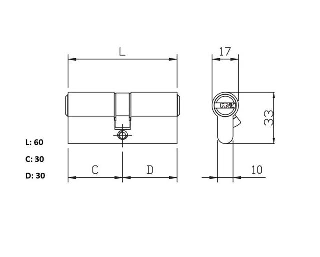 CYLINDER 2000 60 30-30 S NICKE