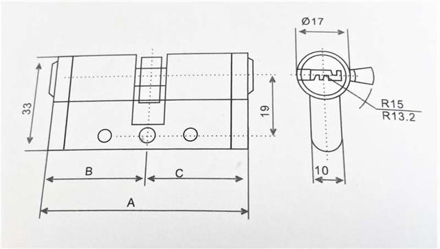 ΚΥΛΙΝΔΡΟΣ ΑΝΤΙ Σ 35-35 70ΜΜ ΝΙΚΕΛ PACO