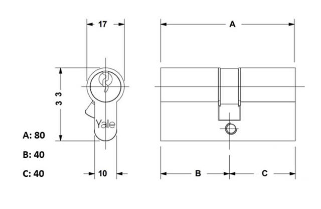 CYLINDER 210 80 40-40 NICKEL Y