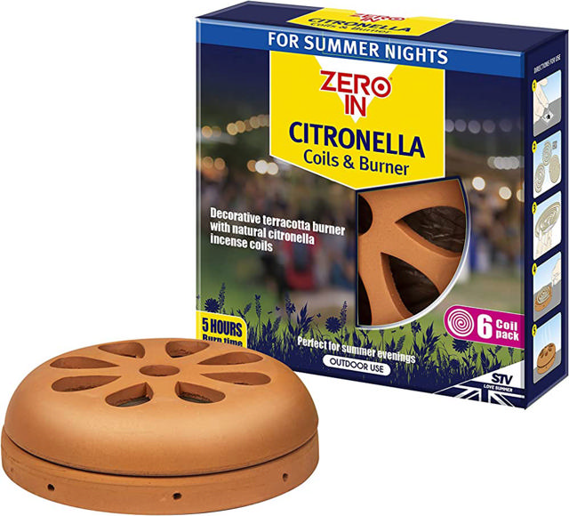 ZERO IN 6PCS CITRONELLA TERRACOTTA BURNER & COIL 