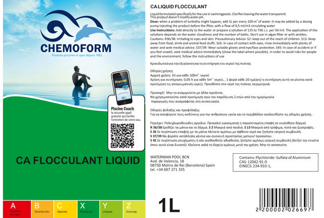 CA FLOCCULANT LIQUID 1L