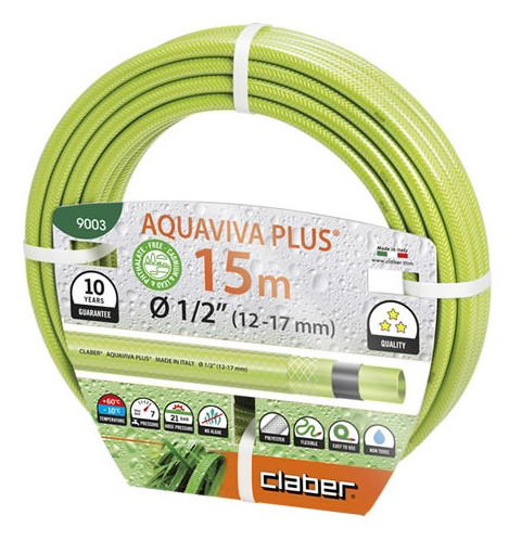 CLABER 9003 ΛΑΣΤΙΧΟ ΠΟΤΙΣΜΑΤΟΣ AQUAVIVA PLUS 15M 1/2