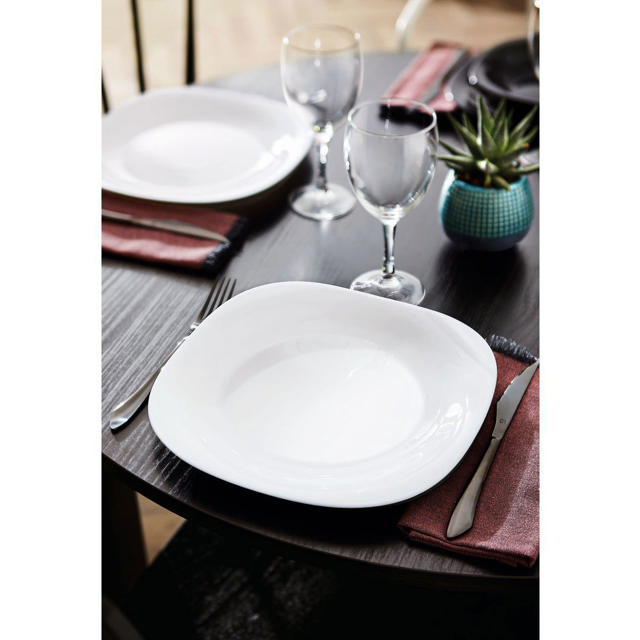 LUMINARC CARINE DINNER PLATE 27CM WHITE