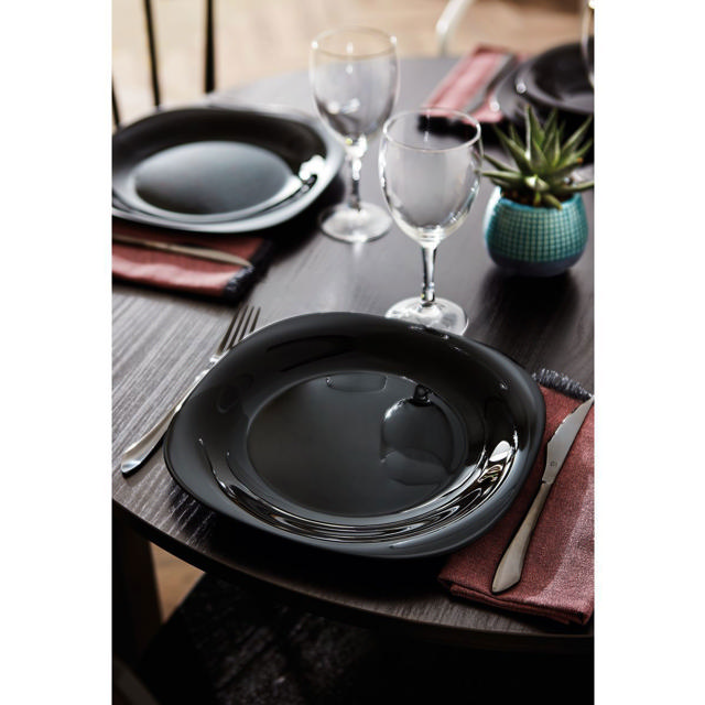 LUMINARC CARINE DINNER PLASTE 27CM BLACK