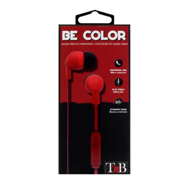 TNB HANDS FREE KIT EARPHONES RED