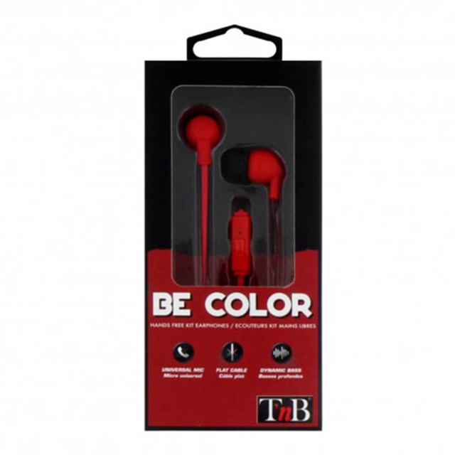 TNB HANDS FREE KIT EARPHONES RED