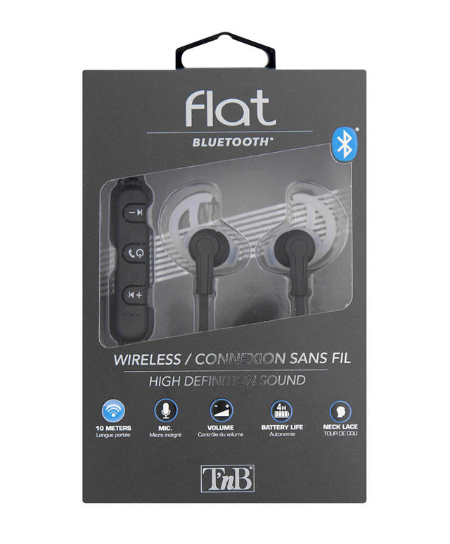 TNB BLUETOOTH EAROHONES FLAT BLACK