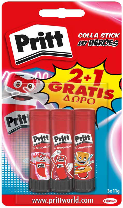 PRITT ΚΟΛΛΑ STICK 3X11GR (2+1) 