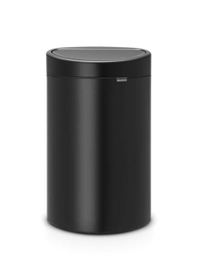 BRABANTIA TOUCH BIN NEW, 40L - MATT BLACK