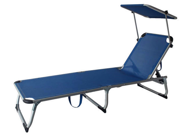 SIESTA LOUNGE BED BLUE  187X60X28CM