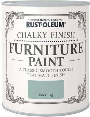 RUST-OLEUM DUCK EGG CHALKY FINISH FURNITURE PAINT 750ML