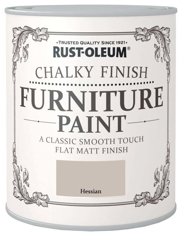 RUST-OLEUM HESSIAN CHALKY FINISH FURNITURE PAINT 750ML