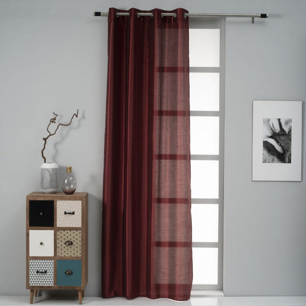 EASYHOME CURTAIN CORPUS BORDEAUX 140X260CM