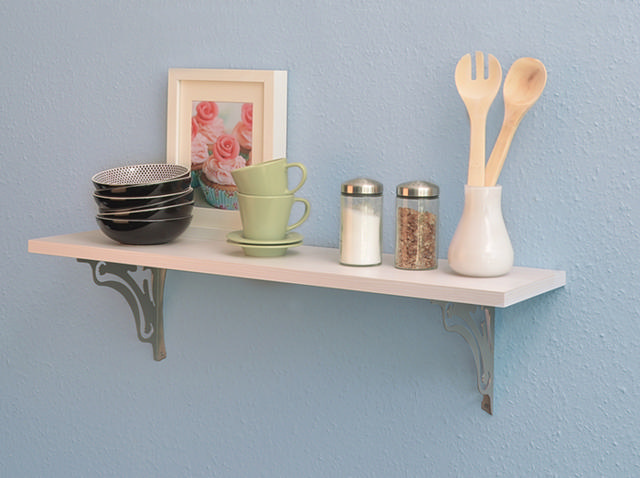 SHELF WITH BRACKETS KIT ANGEL PINE 60CM X 20CM