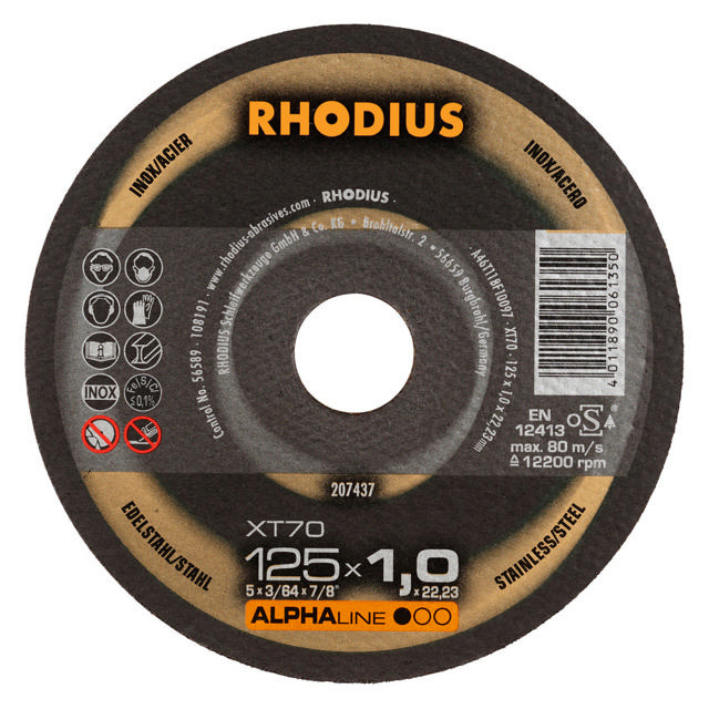 ΔΙΣΚΟΣ ΚΟΠΗΣ RHODIUS XT70 115X1,0X22,23MM