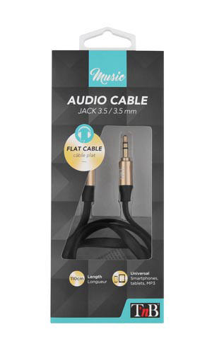 TNB FLAT STEREO JACK CABLE 3.5