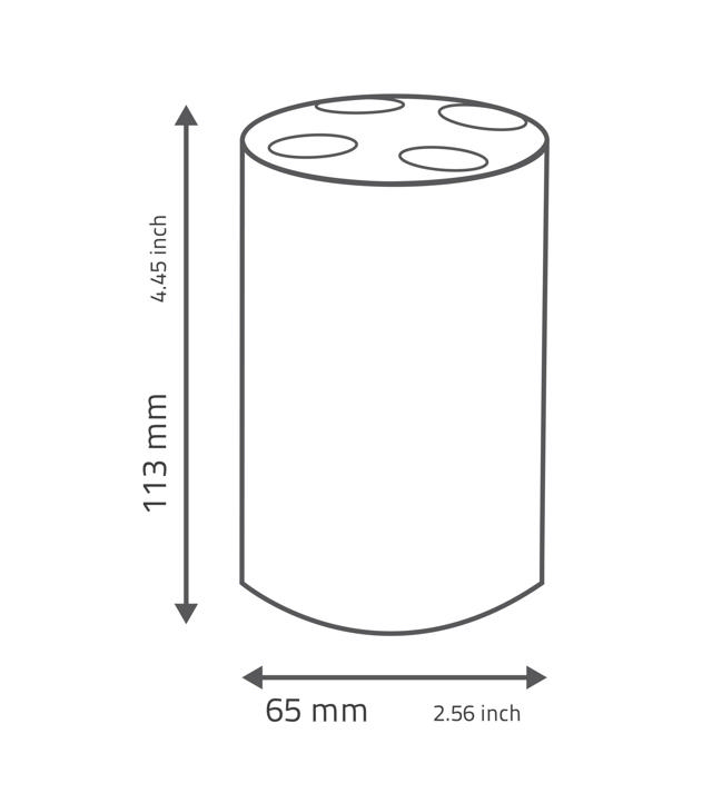 ROLLER BAMBU ΜΑΥΡΗ ΘΗΚΗ ΓΙΑ ΟΔΟΝΤΟΒΟΥΡΤΣΕΣ