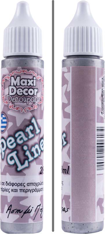 MAXI DÉCOR PEARL LINER SILVER PRL 28ML