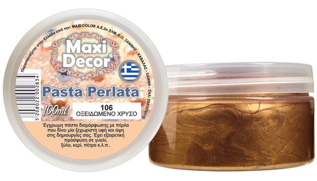 MAXI DÉCOR ΠΑΣΤΑ ΠΕΡΛΑΣ ΧΡΥΣΟ 100ML