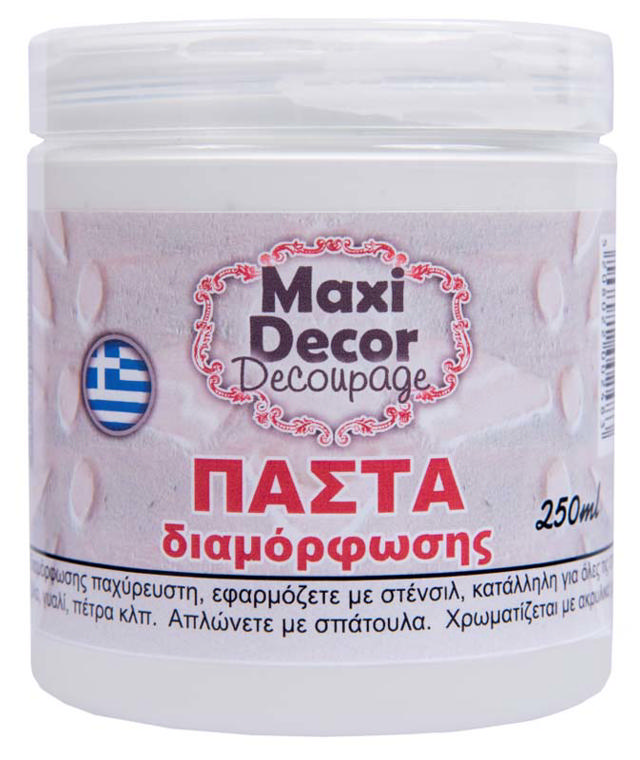 MAXI DÉCOR ΠΑΣΤΑ ΔΙΑΜΟΡΦΩΣΗΣ ΛΕΥΚΟ 250ML