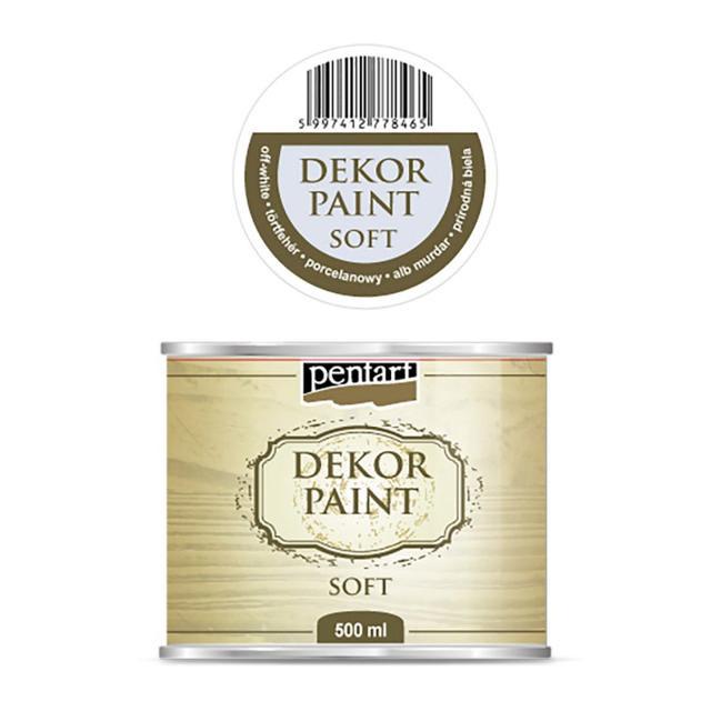 PENTART DEKOR PAINT SOFT 500ML OFF-WHITE