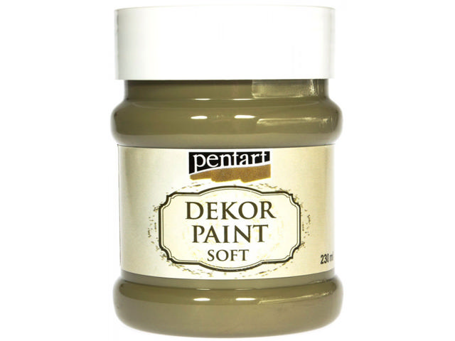 PENTART DEKOR PAINT SOFT 230ML OLIVE