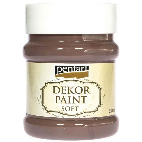 PENTART DEKOR ΒΑΦΗ SOFT 230ML ΚΑΦΕ