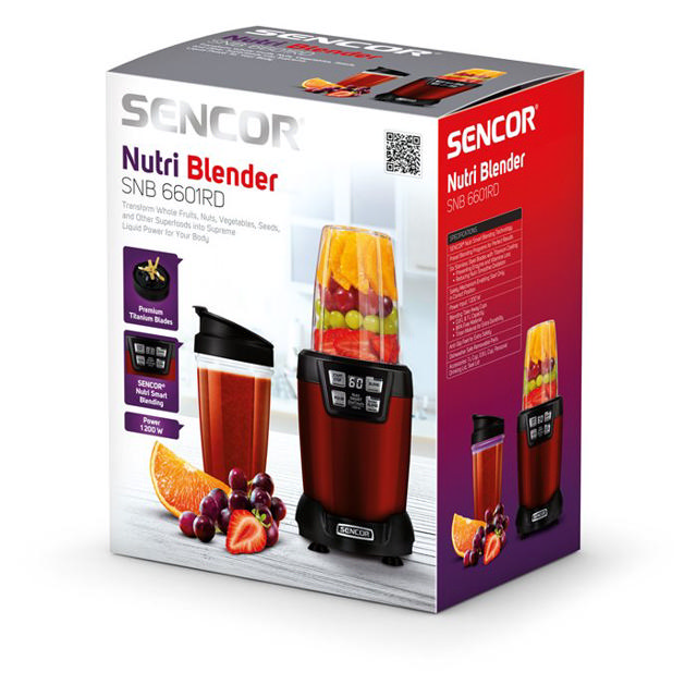 SENCOR SNB6601RD NUTRI BLENDER 1LT 1,2KW