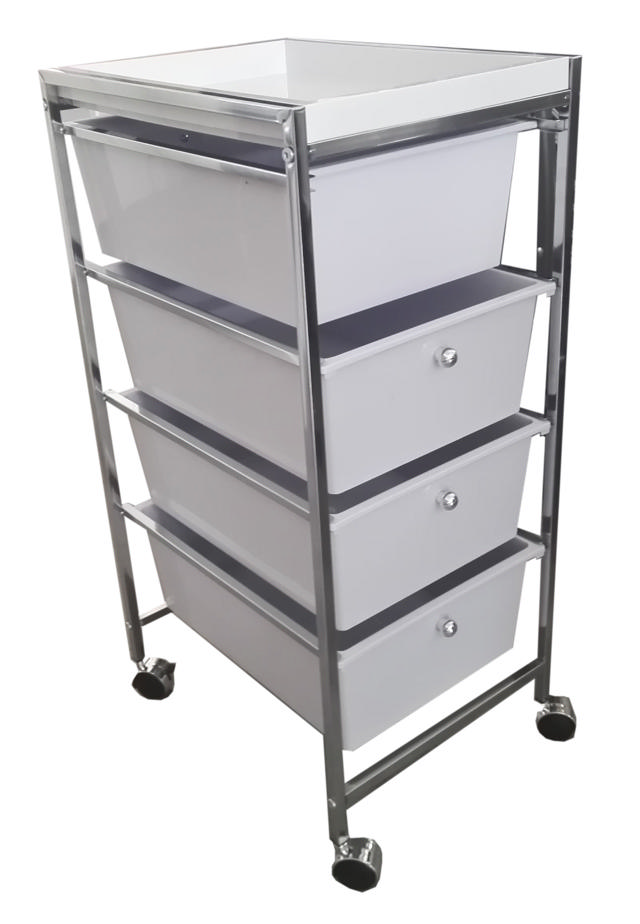 STORAGE TROLLEY 32X40X75CM 4 DRAWERS