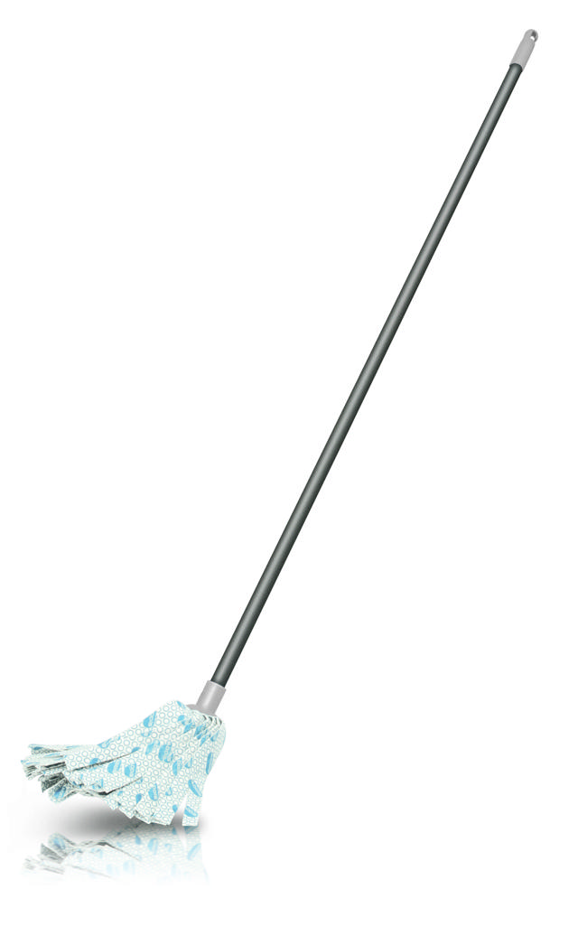 COTTON MOP W HANDLE 3 COL