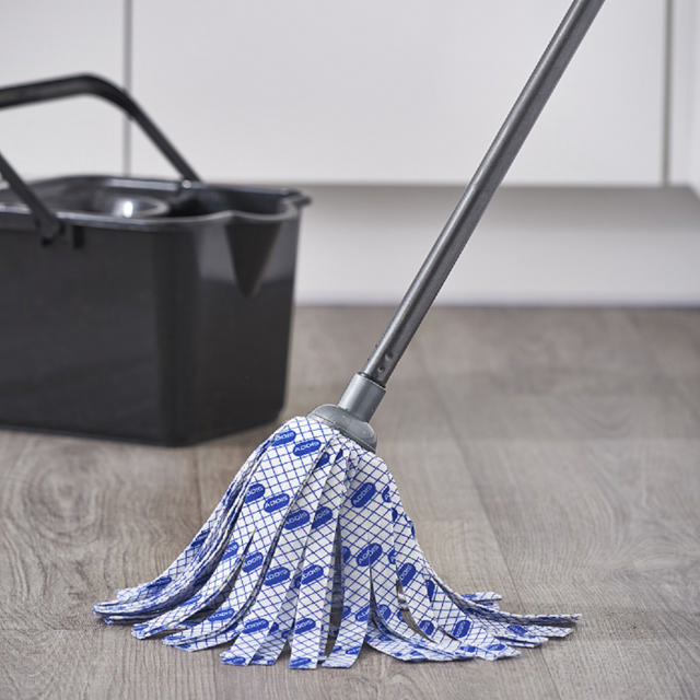 COTTON MOP W HANDLE 3 COL