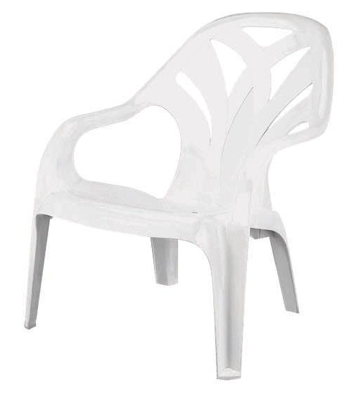 STARPLAST POOL CHAIR WHITE 70.5Χ57Χ73CM