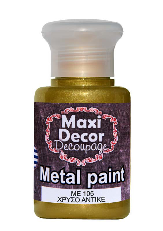 MAXI DÉCOR ACRYLIC METALLIC  CODE 105 60ML