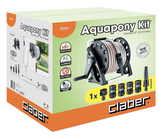 CLABER 8884 AQUA PONY KIT & HOSE 15M